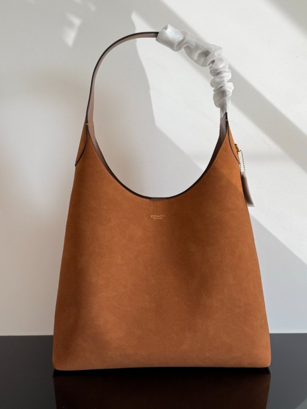 COACH Brooklyn 39 Suede Hobo Bag